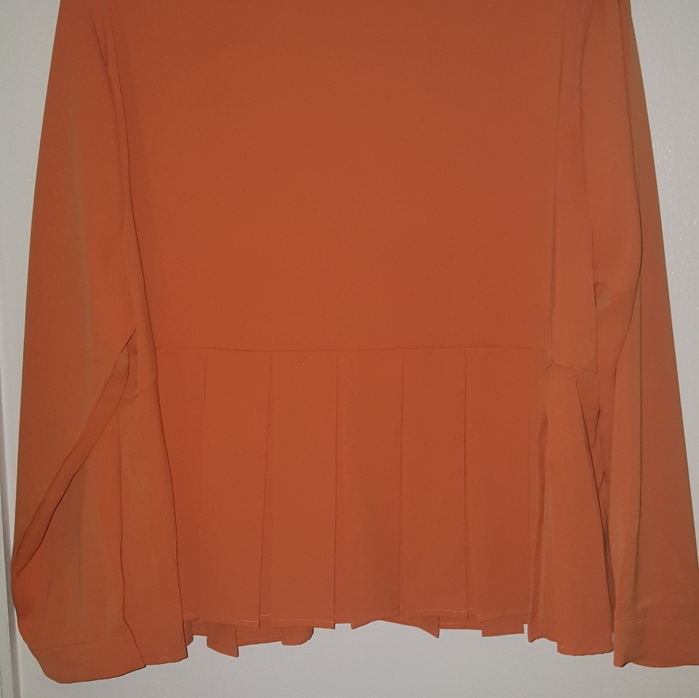 Autumn Orange smock blouse - Picture 4 of 6